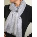 Boucle Print Charcoal Gray Scarf